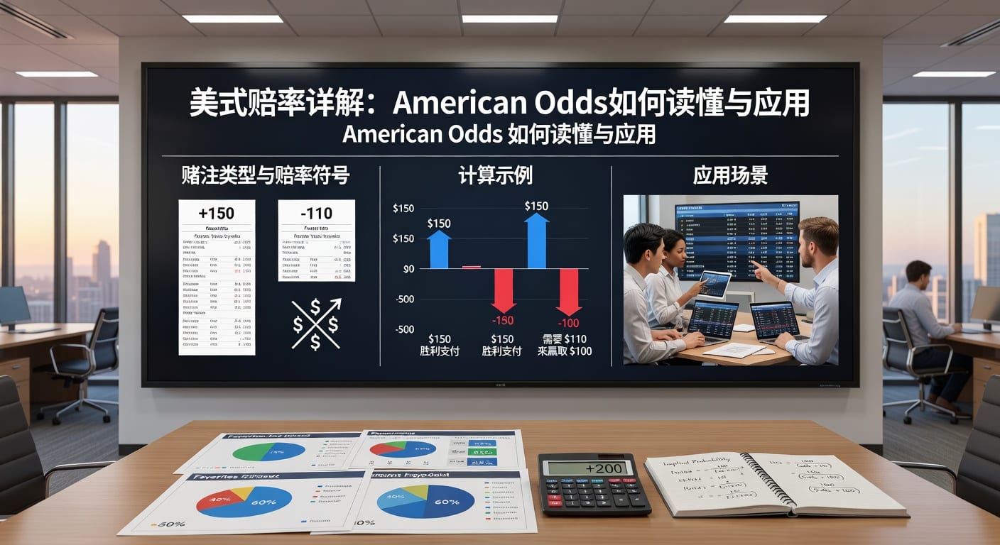 美式赔率 american odds 解读与换算方法